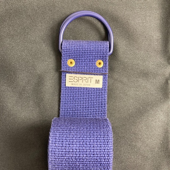 Esprit canvas Belt, Navy Blue size M - Picture 4 of 5